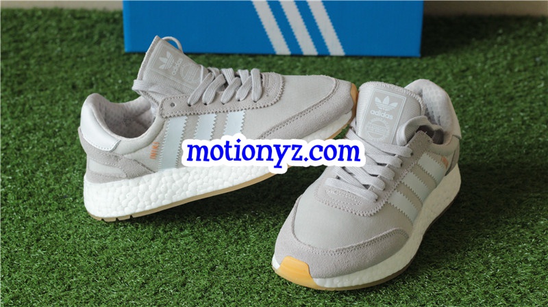 Real Boost Adidas Iniki Runner Grey White